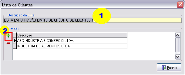 Cadastrando lista de clientes