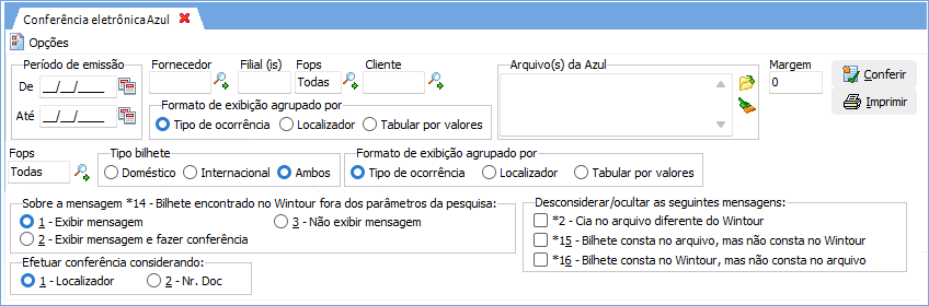 Módulo de conferência eletrônica Rodoviária Online