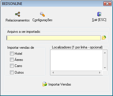 Módulo de importação de vendas da Beds Online